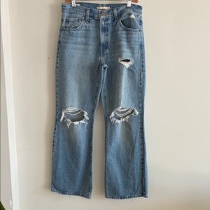 Levi's Women's Baggy Boot Cut Jeans - Medium Blue